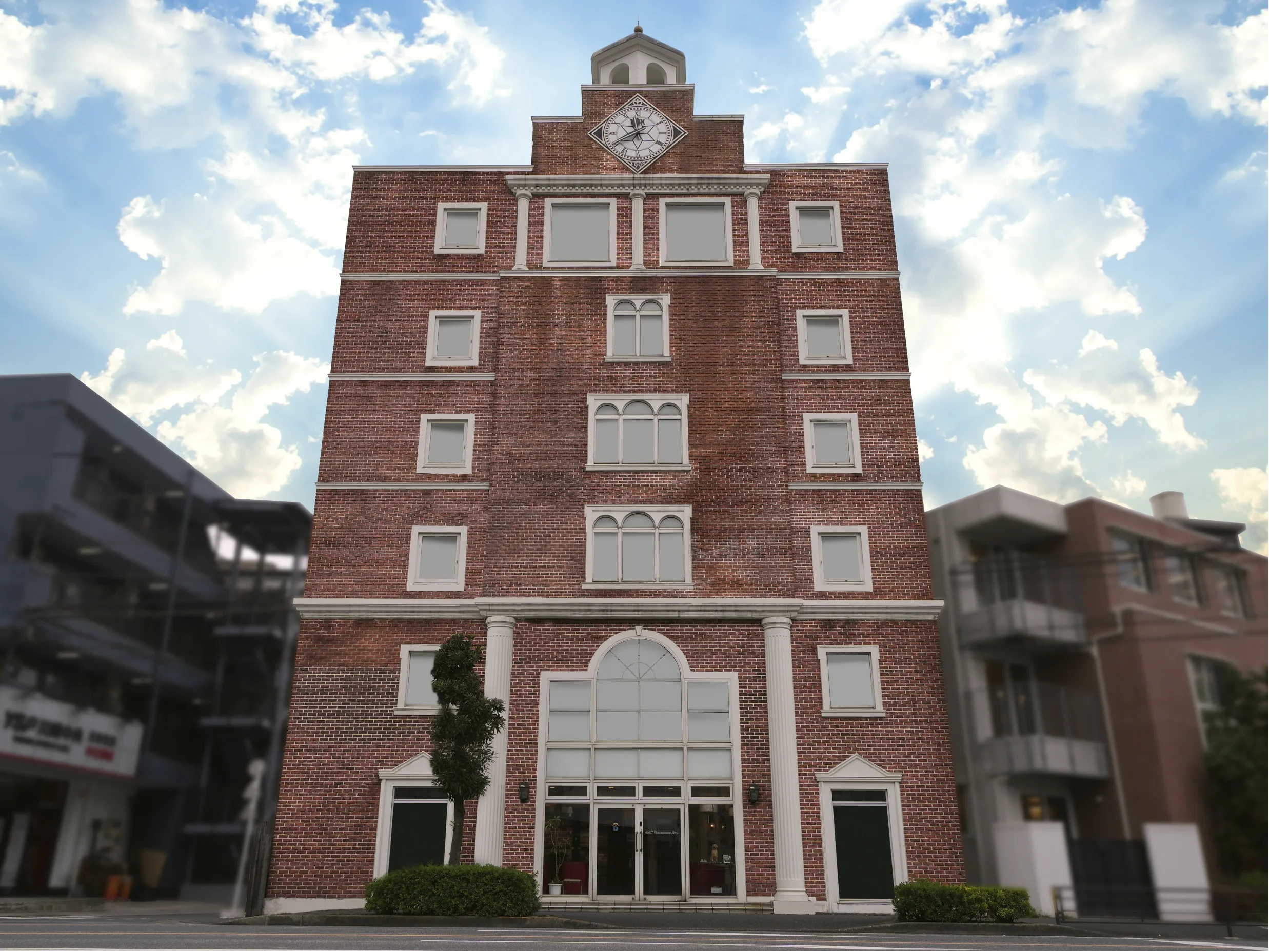 レンガ造りのボウクス株式会社 本社ビル外観