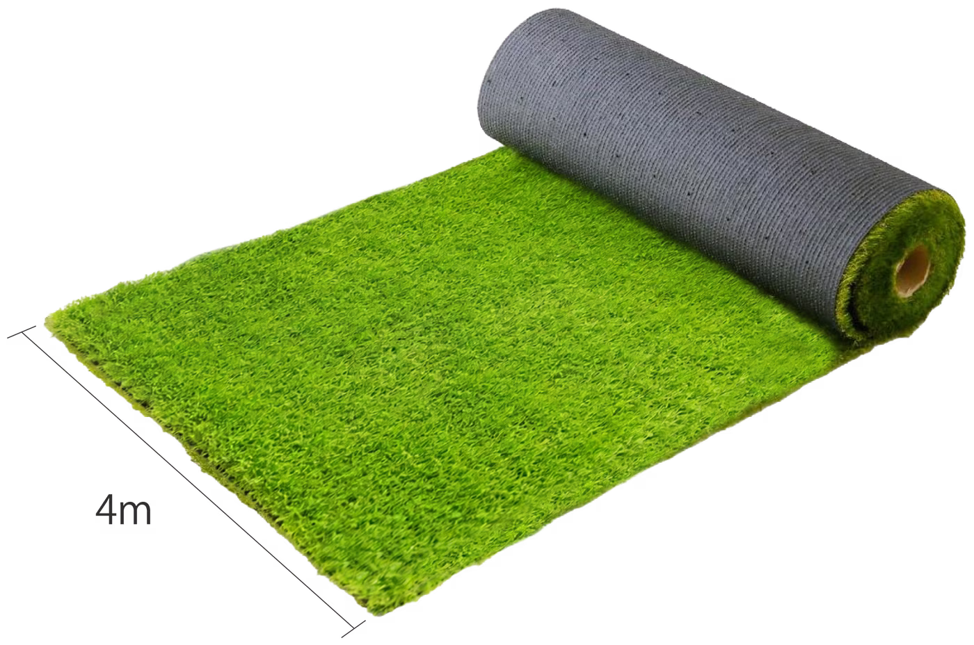 巻かれた状態の GREEN VIGOR のロール。芝面と裏地（SBRバッキング）が見えるカット