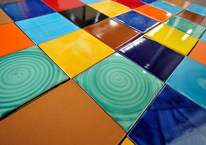 ボウクスのハンドメイドMEXICAN TILEタイルを使った空間