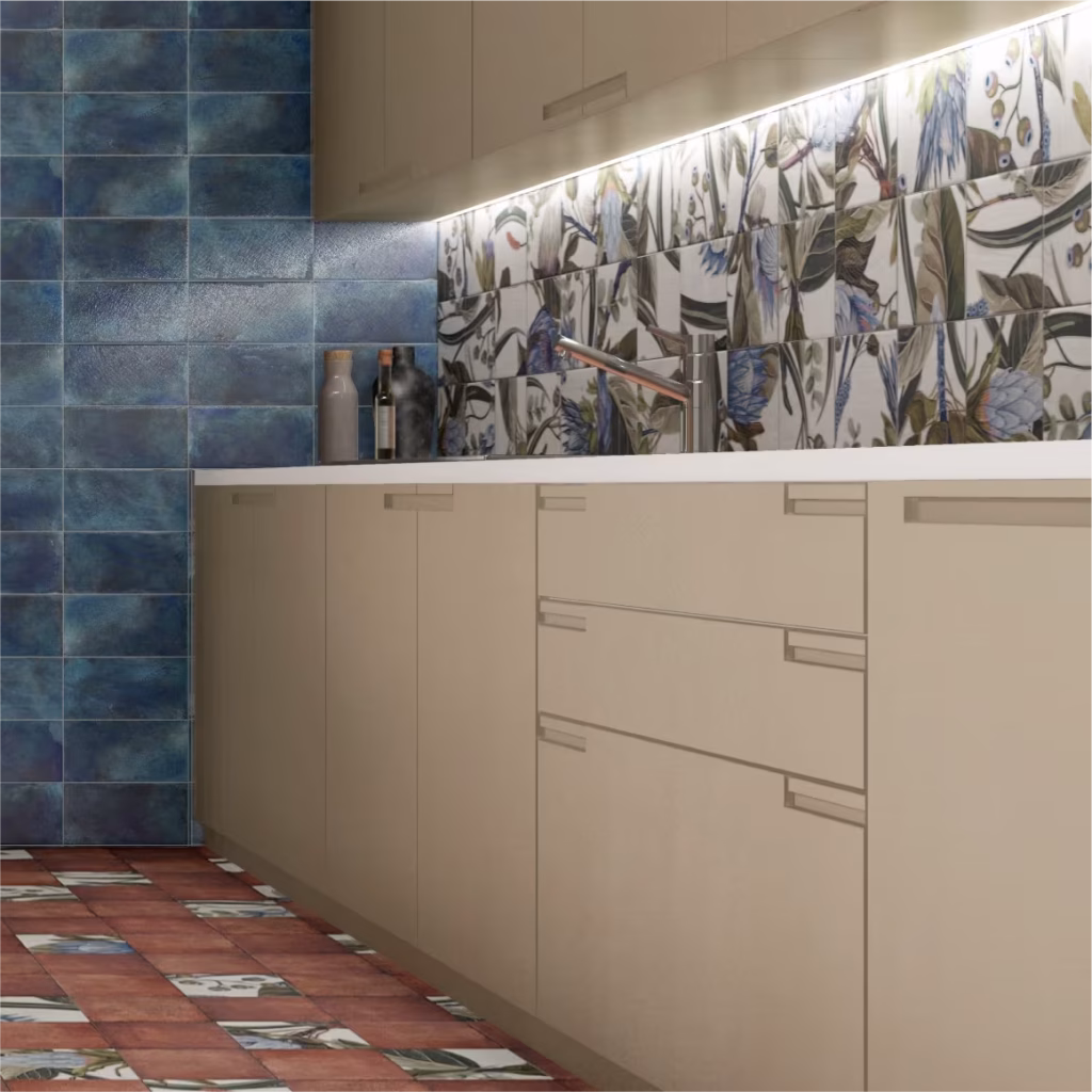 デザイン|デコラティブ タイル MEXICAN TILE(メキシコタイル) 使用イメージ1