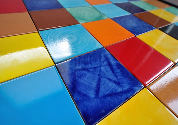 ボウクスのハンドメイドMEXICAN TILEタイルを使った空間