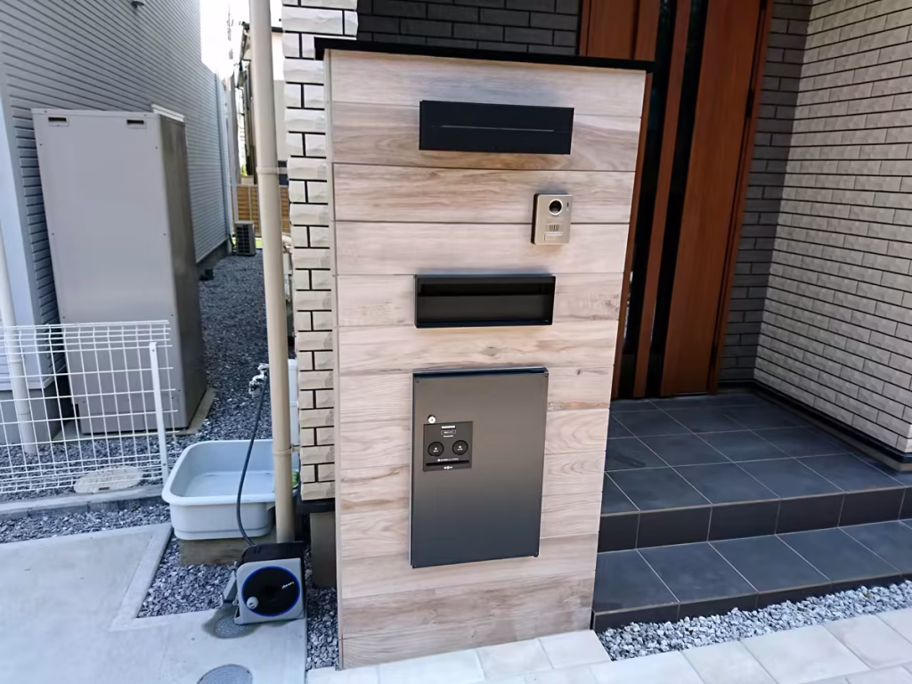 玄関アプローチ・タイル門柱の施工例を更新