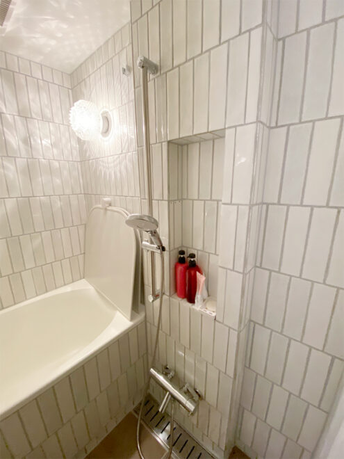 タイル張りの浴室リモデル